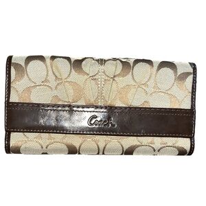 Coach Monogram Brown Wallet